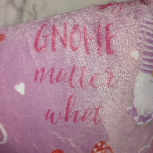 Love You Gnome Matter What Throw Pillows Pink 2 PC - Picture 6 of 12